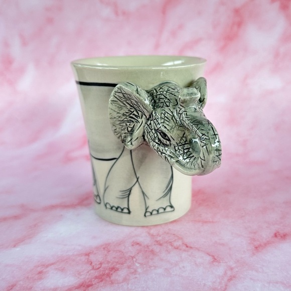 Elephant Coffee Mug by HRS Enterprises 3D Handle Vintage - Picture 2 of 8